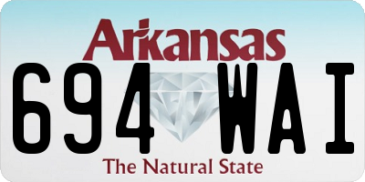 AR license plate 694WAI