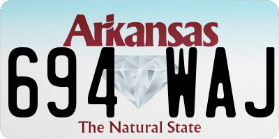 AR license plate 694WAJ
