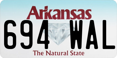AR license plate 694WAL
