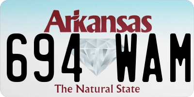 AR license plate 694WAM