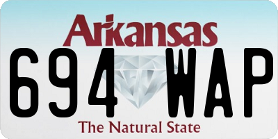AR license plate 694WAP