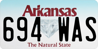 AR license plate 694WAS