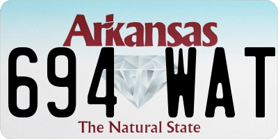 AR license plate 694WAT