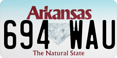 AR license plate 694WAU
