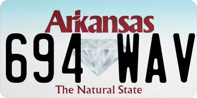 AR license plate 694WAV