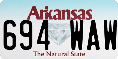 AR license plate 694WAW