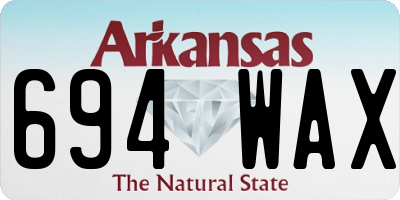 AR license plate 694WAX