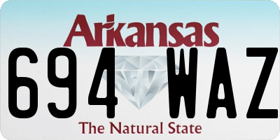 AR license plate 694WAZ
