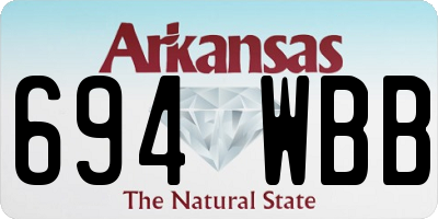 AR license plate 694WBB