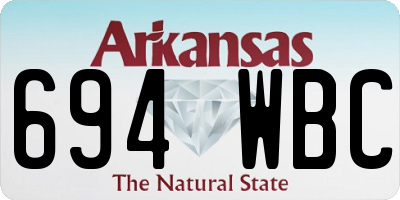 AR license plate 694WBC