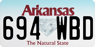 AR license plate 694WBD