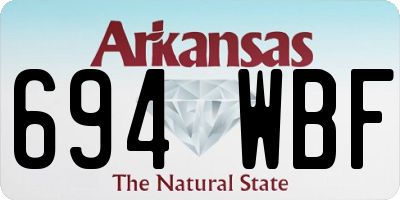 AR license plate 694WBF