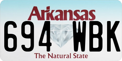 AR license plate 694WBK