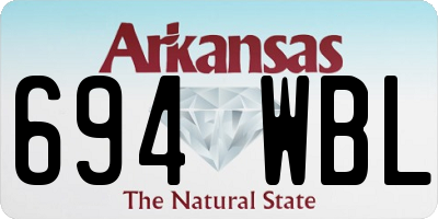 AR license plate 694WBL