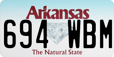 AR license plate 694WBM