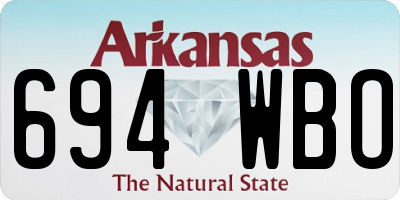 AR license plate 694WBO