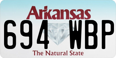 AR license plate 694WBP