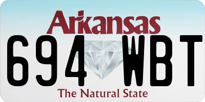 AR license plate 694WBT