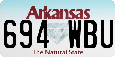 AR license plate 694WBU