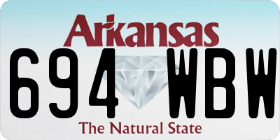 AR license plate 694WBW