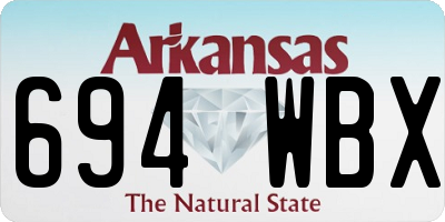 AR license plate 694WBX