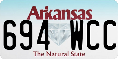 AR license plate 694WCC