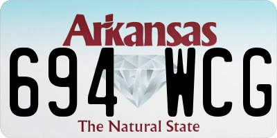 AR license plate 694WCG