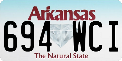 AR license plate 694WCI