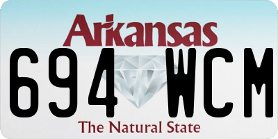 AR license plate 694WCM