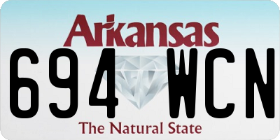 AR license plate 694WCN