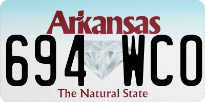 AR license plate 694WCO