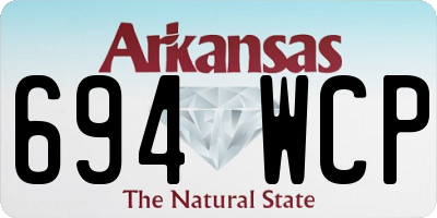 AR license plate 694WCP