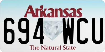 AR license plate 694WCU