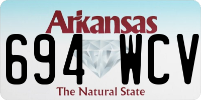 AR license plate 694WCV