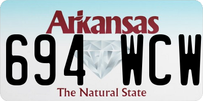 AR license plate 694WCW