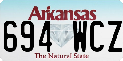AR license plate 694WCZ