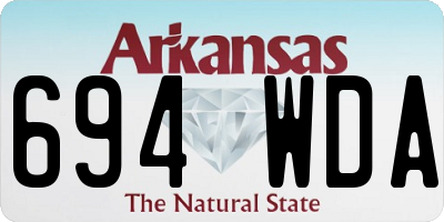 AR license plate 694WDA