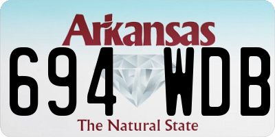 AR license plate 694WDB