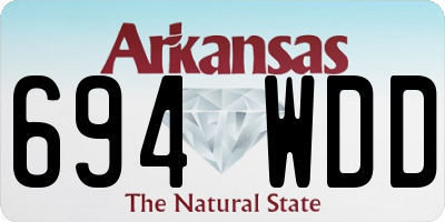 AR license plate 694WDD