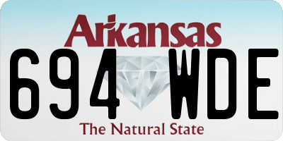 AR license plate 694WDE