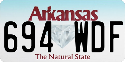 AR license plate 694WDF
