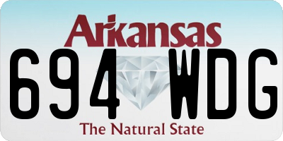 AR license plate 694WDG