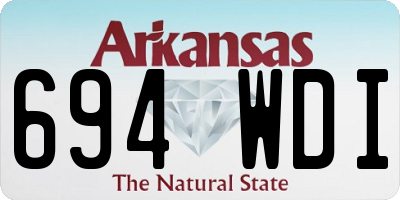 AR license plate 694WDI