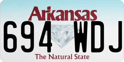 AR license plate 694WDJ