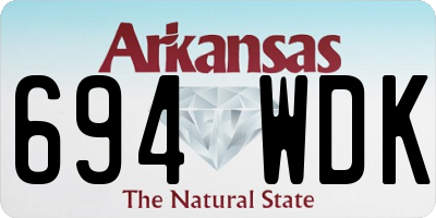 AR license plate 694WDK