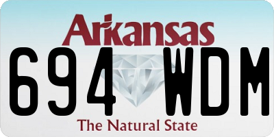 AR license plate 694WDM