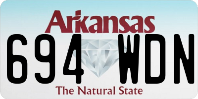 AR license plate 694WDN