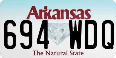 AR license plate 694WDQ