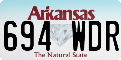 AR license plate 694WDR