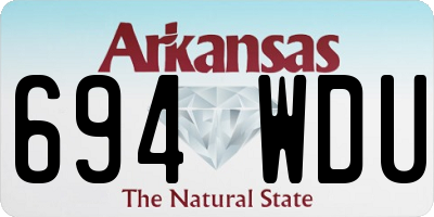 AR license plate 694WDU